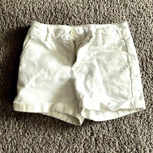 GAP white jean shorts size 7 girls
